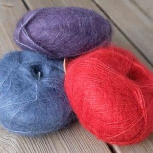 Brushed Lace Silkemohair. RMS Certificeret blanding af 72% mohair og 28% silke.