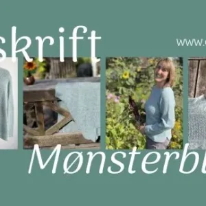 Mønsterbluse - Garnfryd Design af Made by Annie. Strikket i Merino Lammeuld