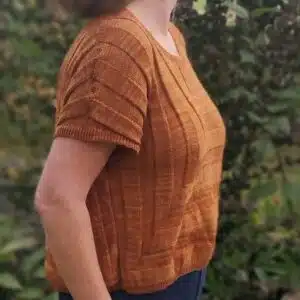 Silkevejen designet af Karen Noe og strikket i Tencel.