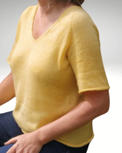 Kumulus Bluse designet af Petite Knit strikket i Tencel (Lyocell)